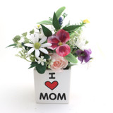 I Heart Mom, Mother's Day Gift,  indoor planter, container