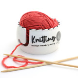 Knitting Because Murder is Wrong Yarn Bowl