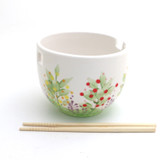 Garden Noodle bowl with chopsticks