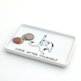 Cat tray, Look after Yourself, Funny gift for cat lover