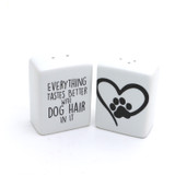 Dog Hair Salt and Pepper Set