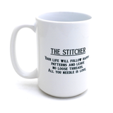The Stitcher Tarot Card 15oz Sewing Mug