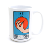 The Stitcher Tarot Card 15oz Sewing Mug