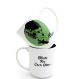 Mr. and Mrs. Frankenstein 16 oz. Made for Each Other Mug Set