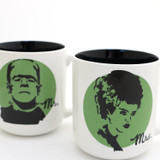 Mr. and Mrs. Frankenstein 16 oz. Made for Each Other Mug Set