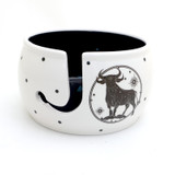 Taurus Yarn Bowl, Zodiac Birthday gift, Knitting and crochet