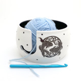 Picses Yarn Bowl, Zodiac Birthday gift, Knitting and crochet