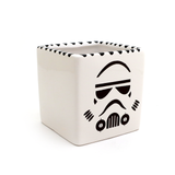 Storm Trooper planter, candle holder, pencil cup, square pot, vase