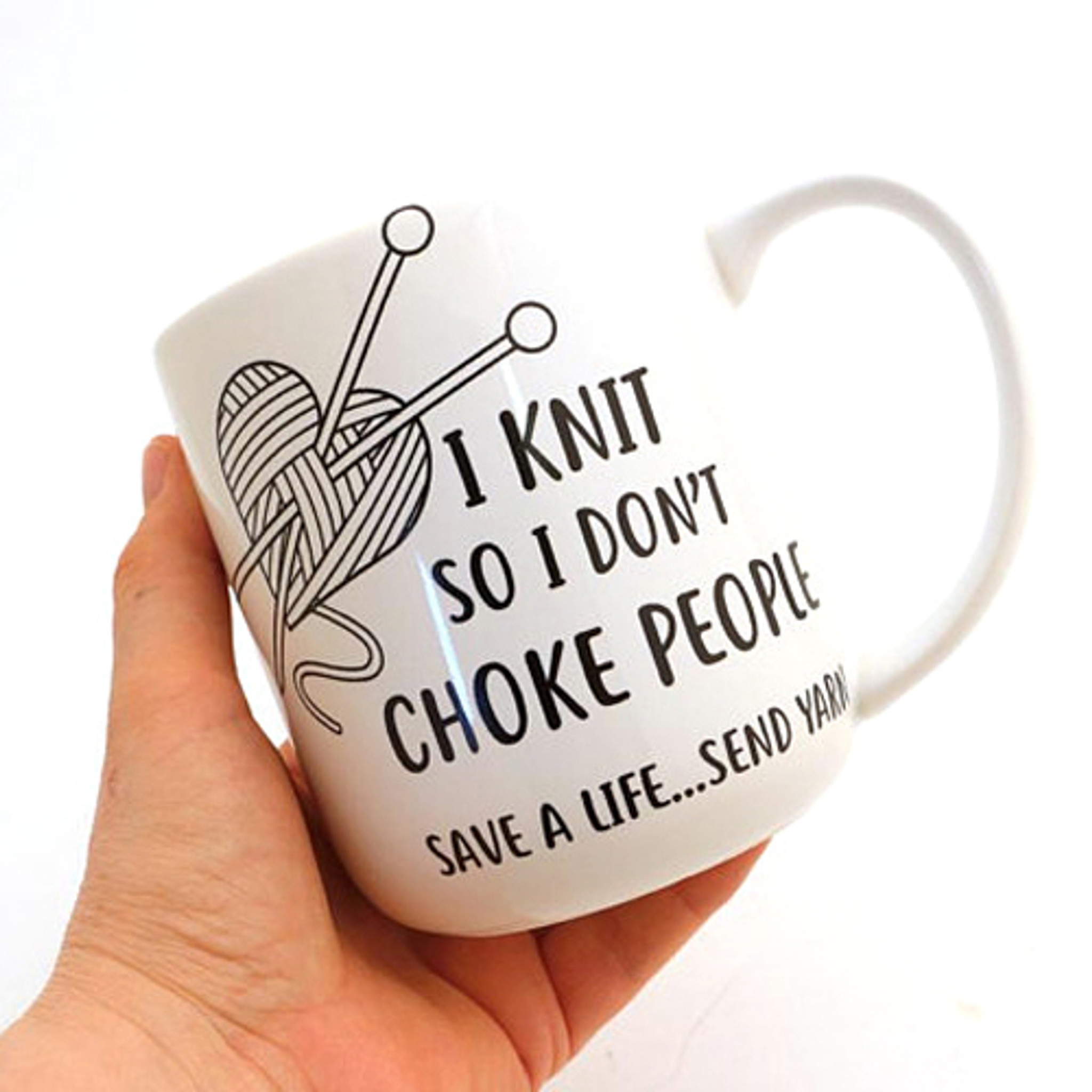 I Crochet So I Don't Choke People Yarn Bowl - LennyMudWholesale