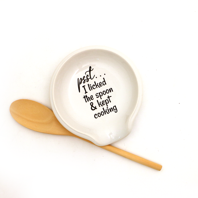 Psst... I Licked the Spoon Spoon Rest, funny spoonrest LennyMudWholesale