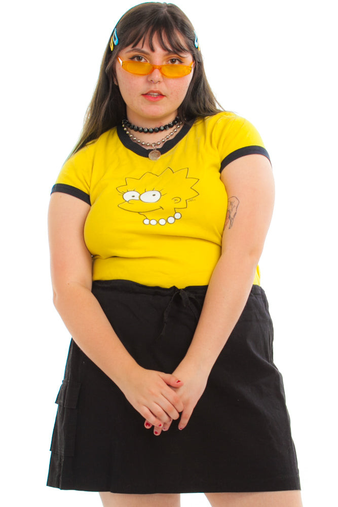 Vintage Y2K Lisa Simpson Ringer Tee