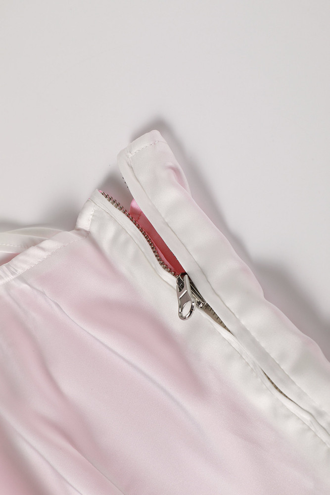 Aurora White & Pink 5-in-1 Midi Dress Set