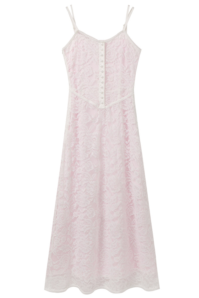 Aurora White & Pink 5-in-1 Midi Dress Set