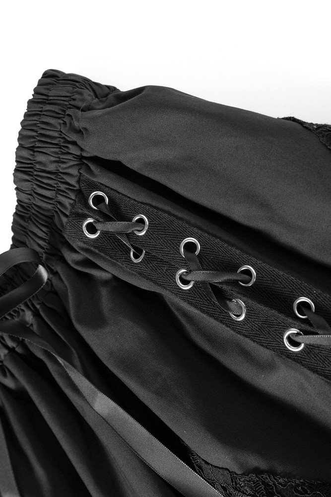 PRE-ORDER: Overload Black Handkerchief Maxi Skirt