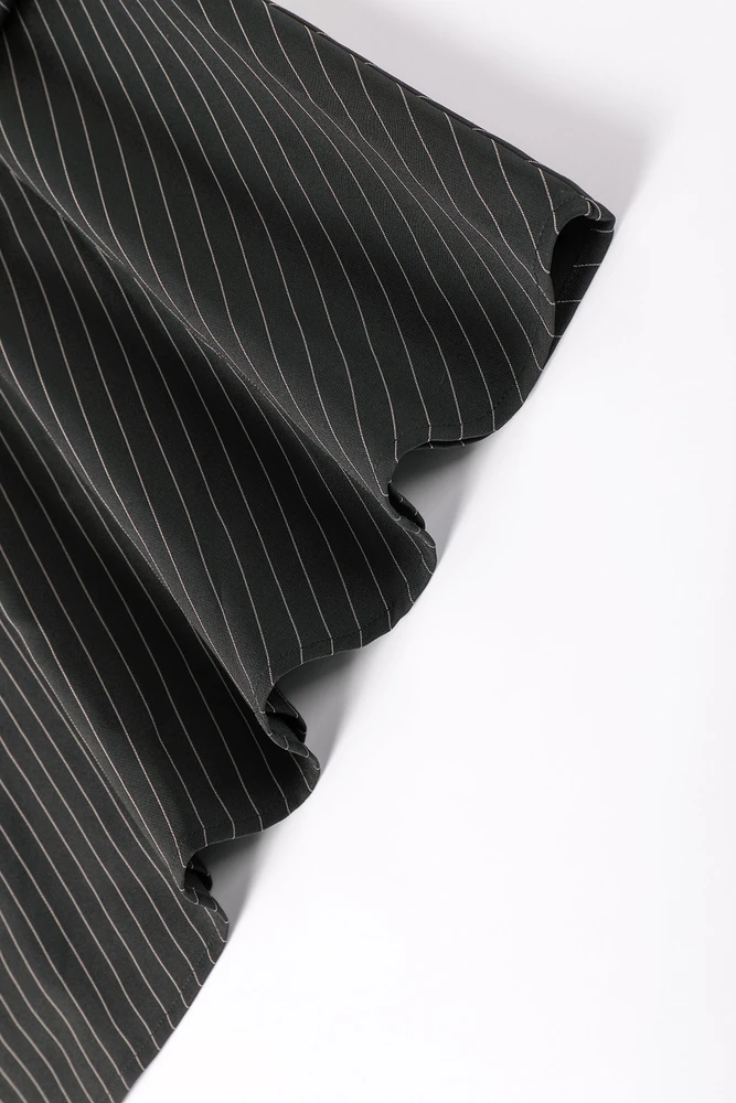 Cora Pinstripe Empire Waist Maxi Dress