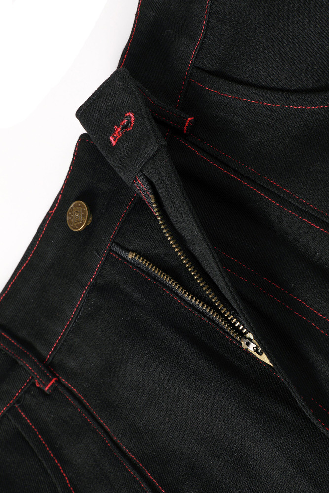 PRE-ORDER: Rave Black Denim Maxi Skirt