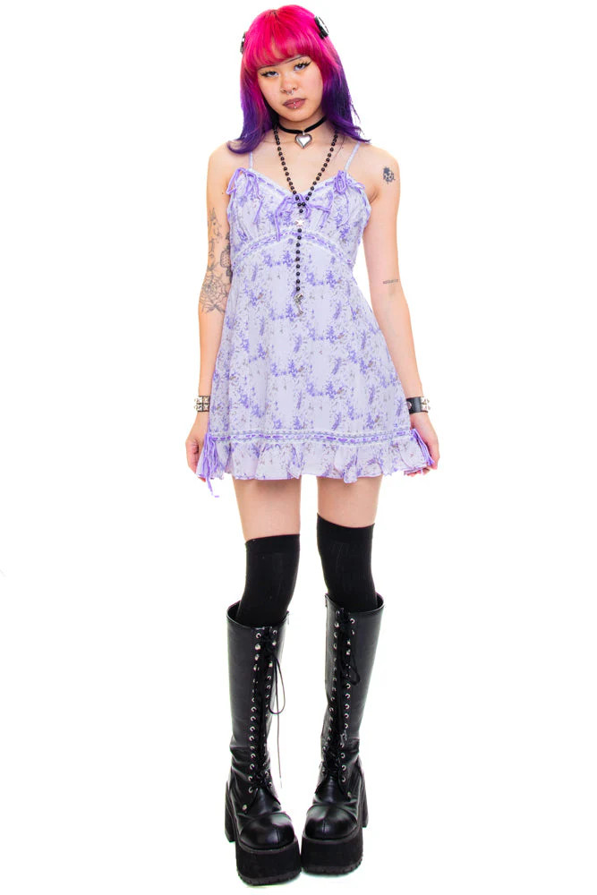 Babydoll Lavender Micro Slip Dress