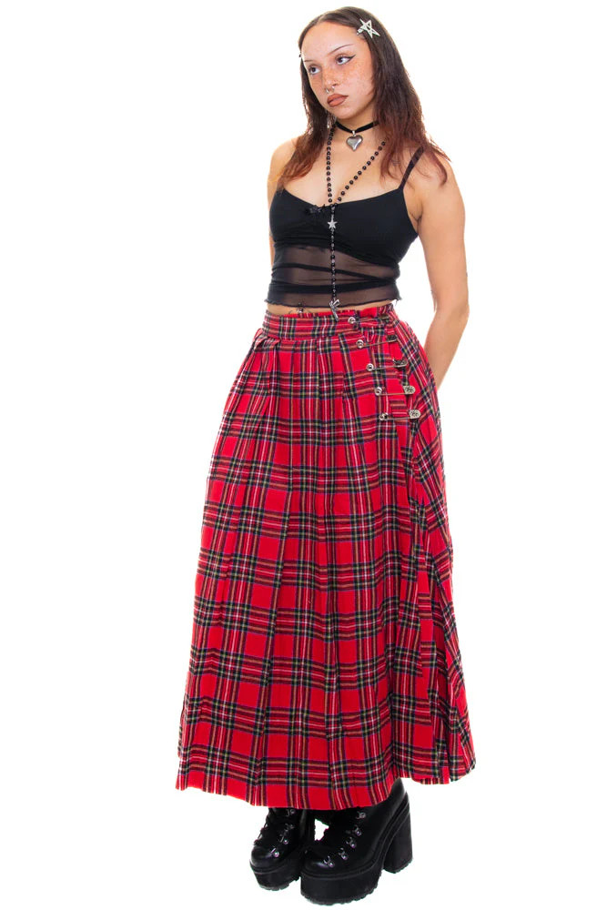 Muzzle Plaid Maxi Kilt