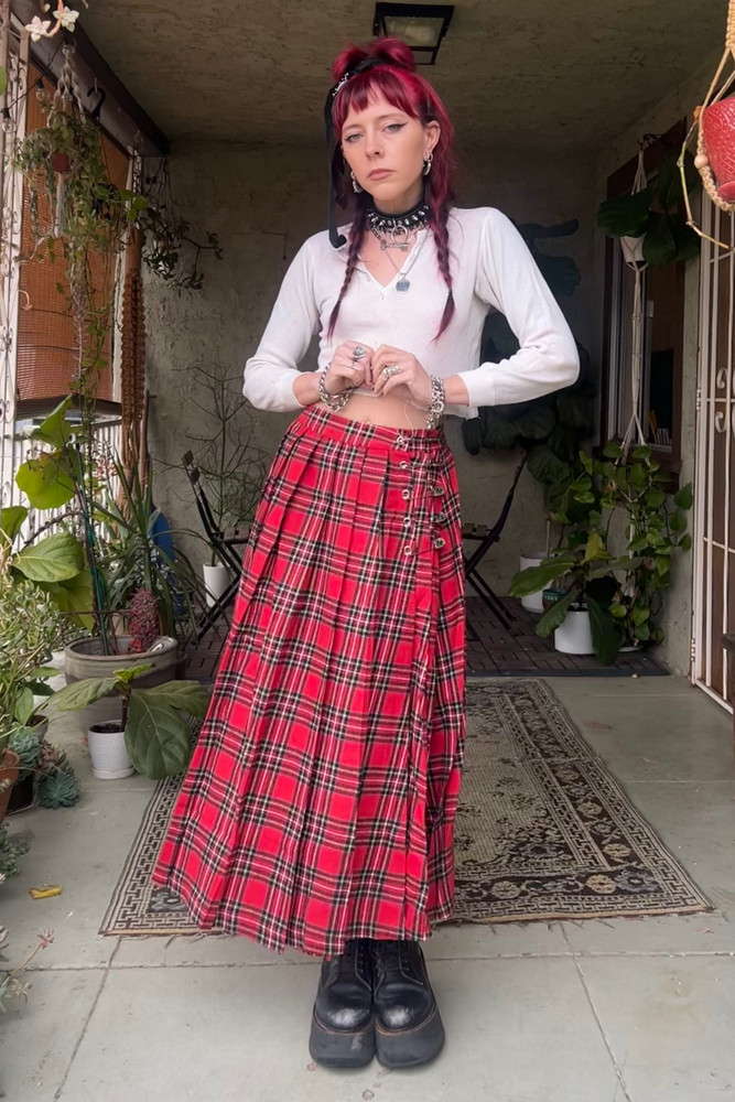 Muzzle Plaid Maxi Kilt