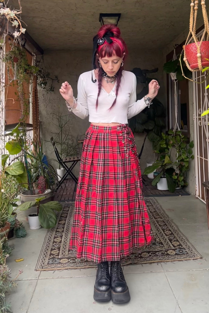 Muzzle Plaid Maxi Kilt