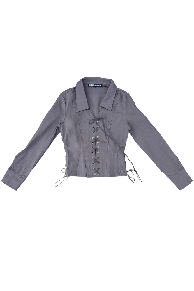 Libby Cement Corset-Lace Shirt