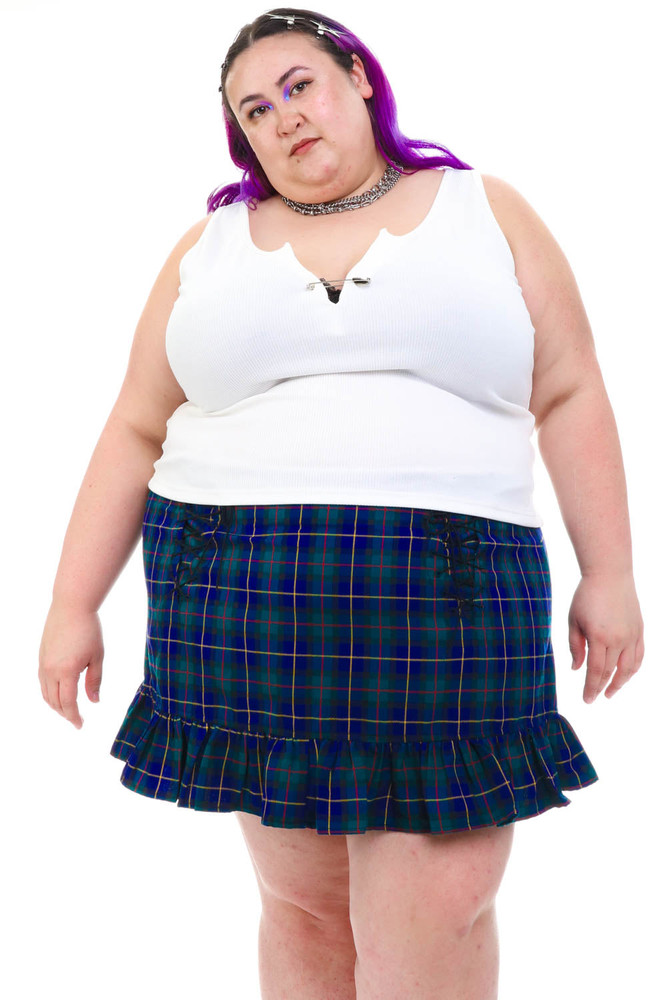 Edith White Rib Knit Tank Top