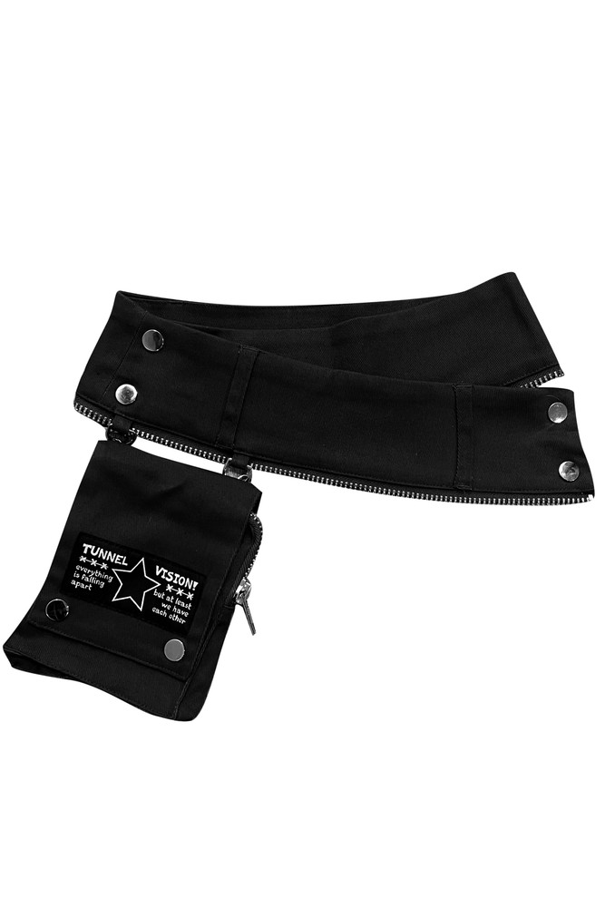 Max Black Utility Mini Skirt