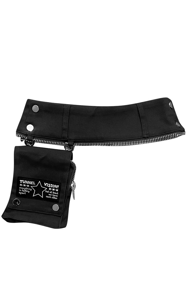 Max Black Utility Mini Skirt