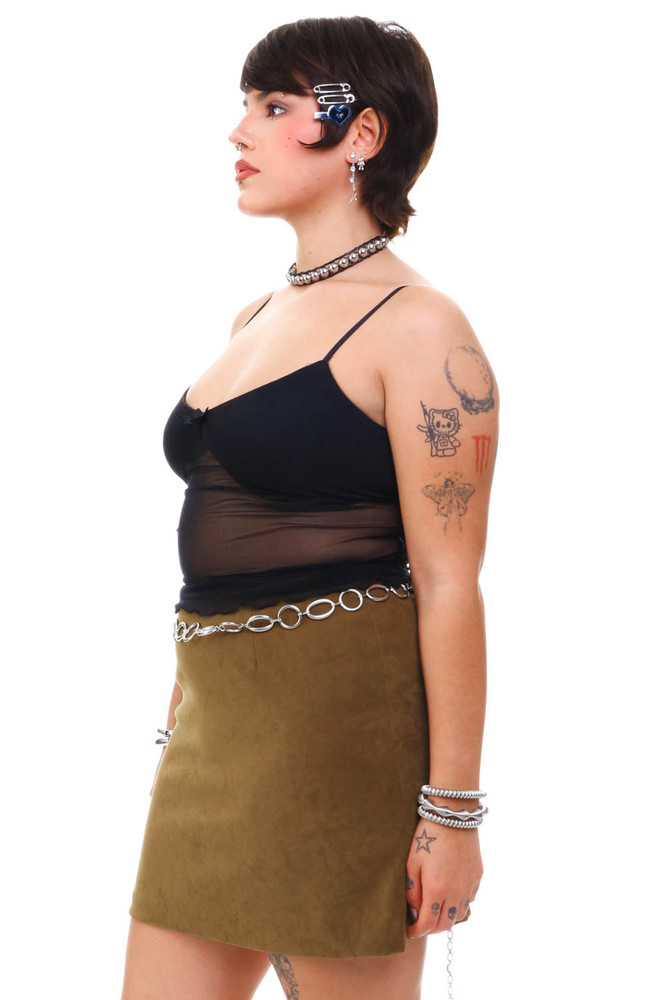 VIntage 90's XOXO Olive Green Skirt - M