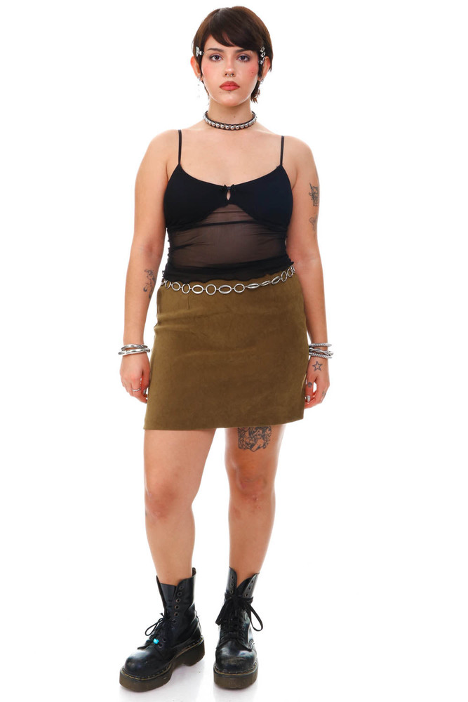 VIntage 90's XOXO Olive Green Skirt - M