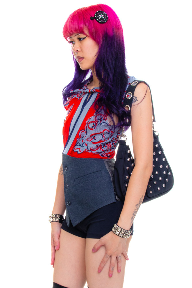 Vintage Y2K SuperLuckyCat Renewed Vest Top - XS/S