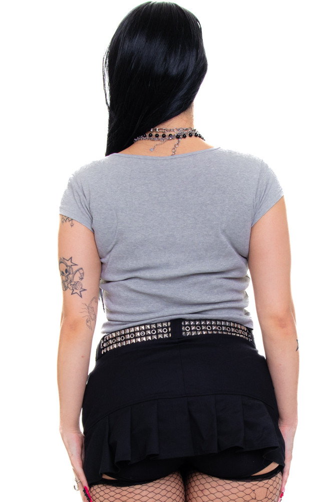 Vintage 90's Floral Embroidered Baby Tee - M/L/XL