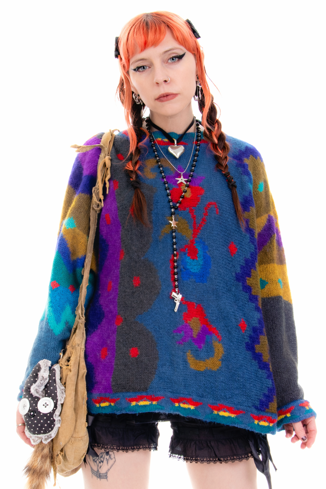 Vintage 90's Forest Fairy Whimsy Pullover - One Size Fits Many