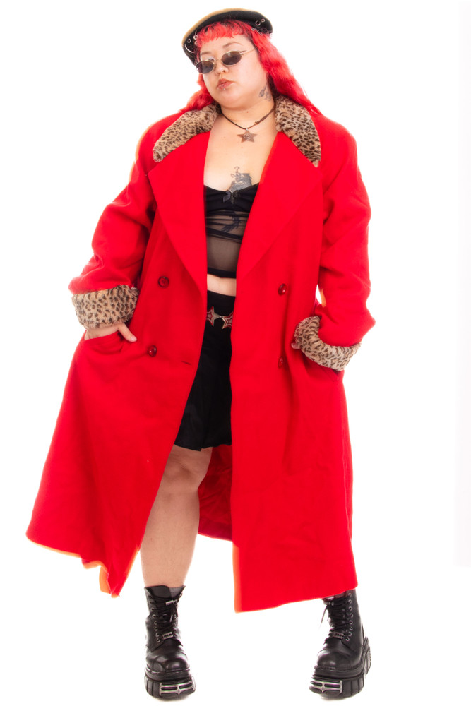 Vintage 80's Mario De Pinto Wool Coat - 2X/3X/4X