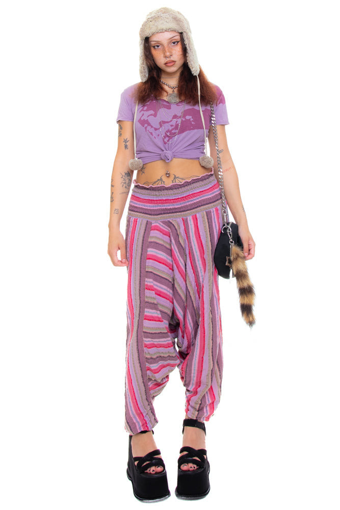 Vintage 90's Striped Hippie Pants - XS/S/M