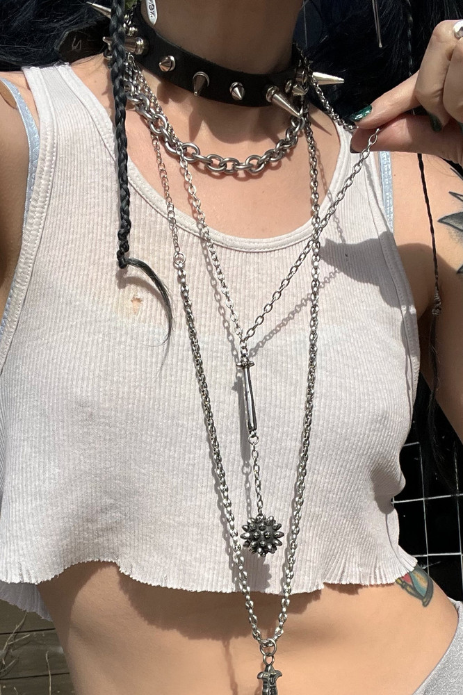 Mace Stainless Steel Necklace