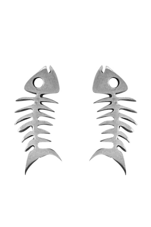 Fishbone Stud Earrings