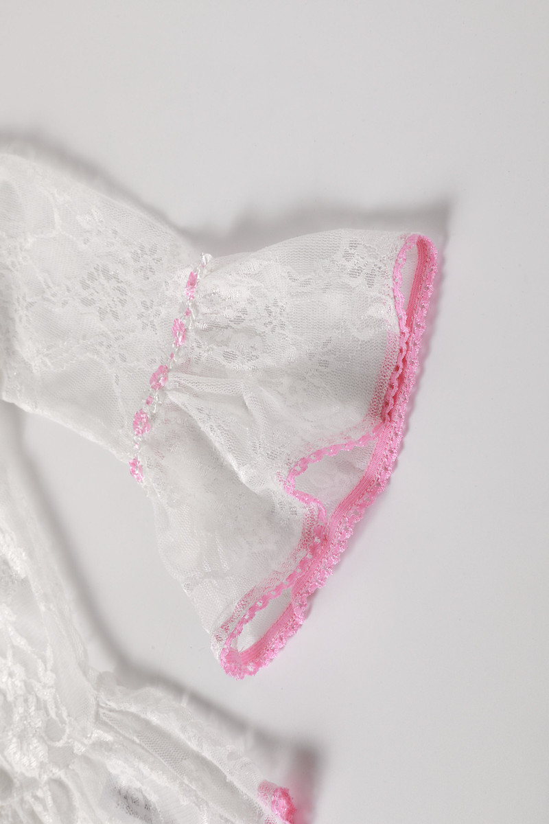 Doll Face White Lace Babydoll Top