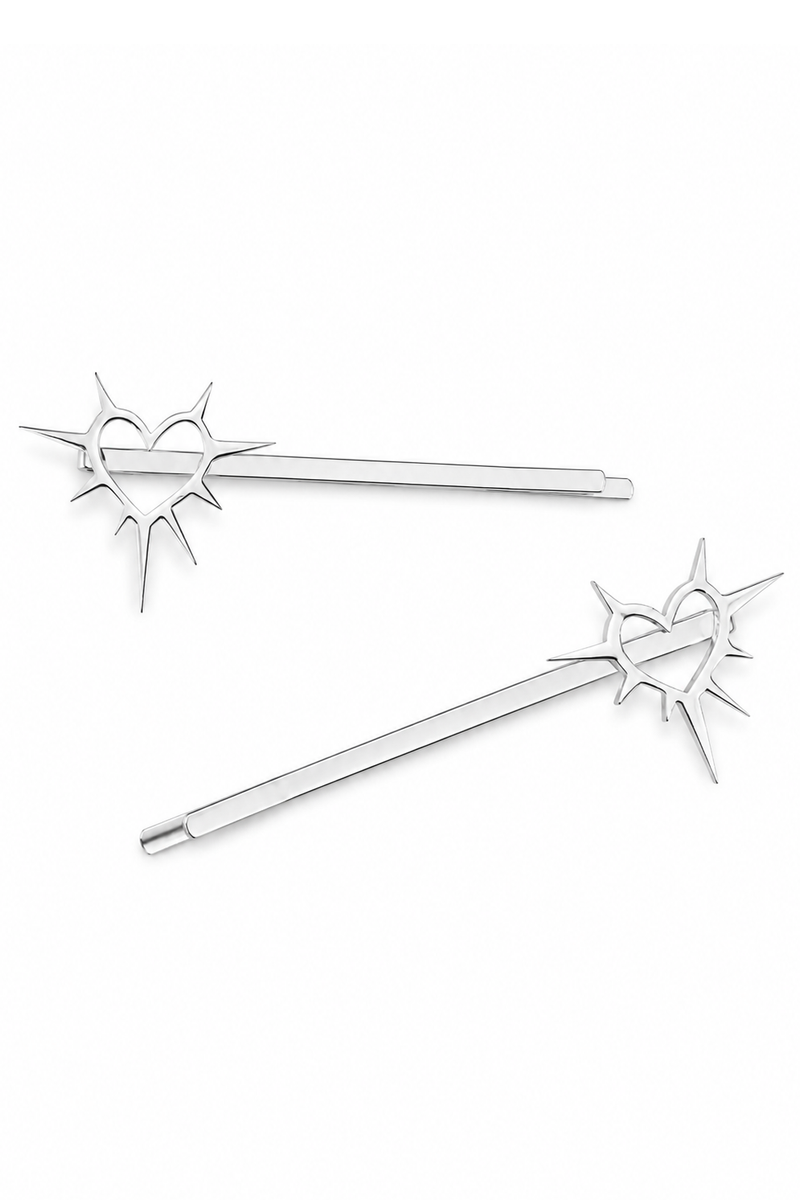 Exploding Hearts Hair Pins
