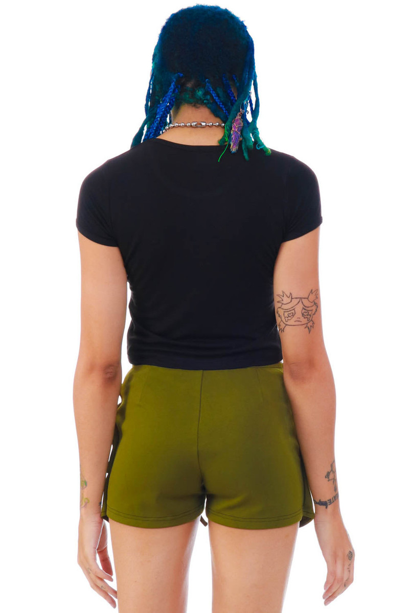 TUNNEL VISION SECONDHAND - Lola Olive Utility Skort, SIZE XS
