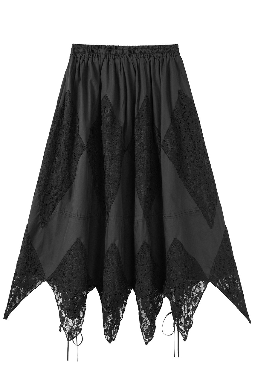 Overload Black Handkerchief Maxi Skirt - Tunnel Vision