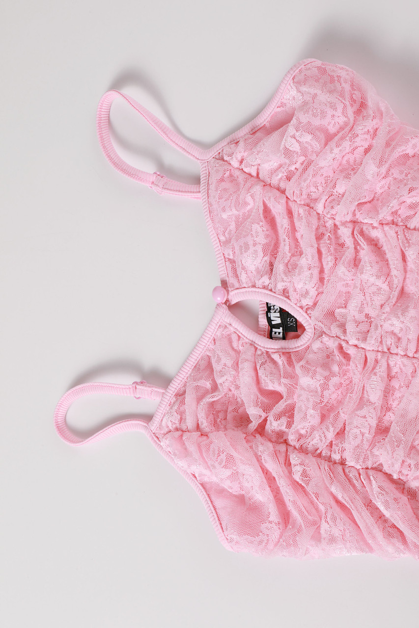 Fairy Tale Pink Lace Top - Tunnel Vision