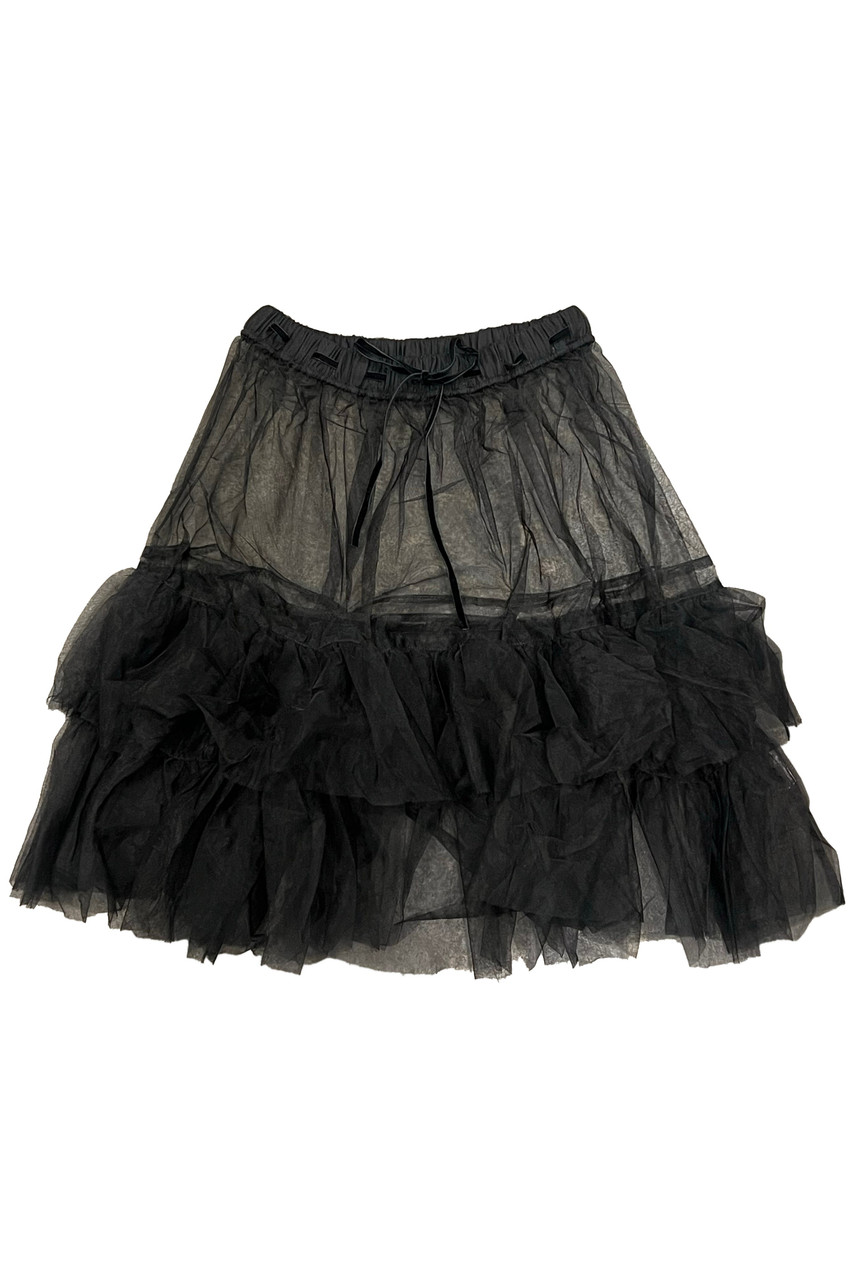 Louisa May Sheer Black Ruffle Skirt - Tunnel Vision Louisa May Sheer Black Ruffle Skirt - Tunnel Vision