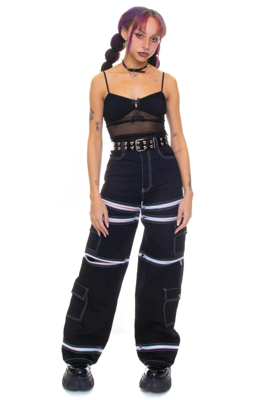 Black 5-in-1 Convertible Zip-Off Cargo Pants - Tunnel Vision