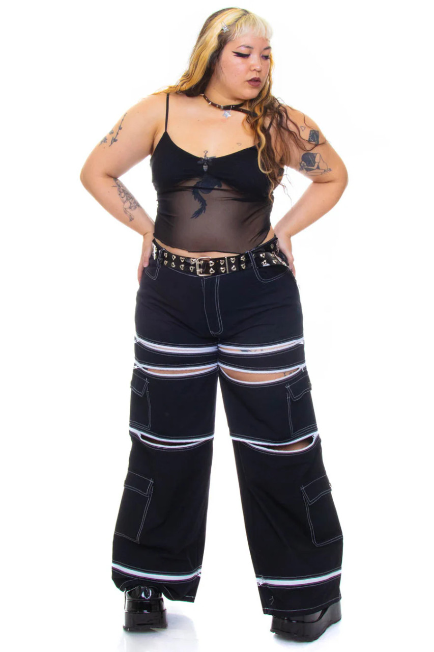 Black 5-in-1 Convertible Zip-Off Cargo Pants - Tunnel Vision