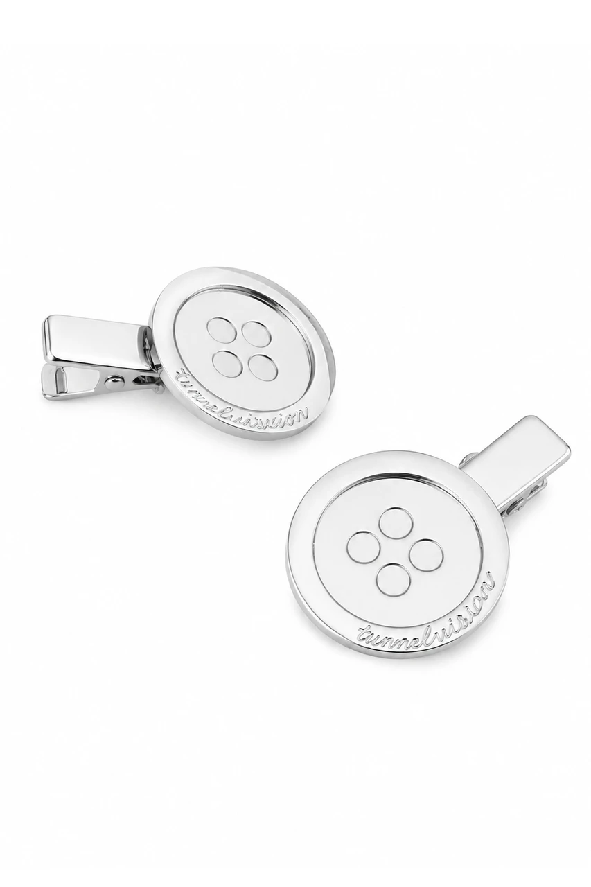 Li'l Button Steel Hair Clips - Tunnel Vision