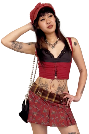 Ren Faire Blood Red Vest