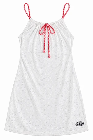 TUNNEL VISION SECONDHAND - Farmer's Daughter Pointelle Stretch Dress, Size L