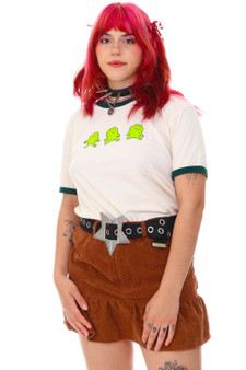 Vintage Y2K Froggy Ringer T-Shirt
