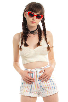 Vintage 80's Rainbow Stripe Shorts